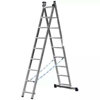 Лестница Сибин 38823-09 (универсальная, двухсекционная, 9 ступеней)