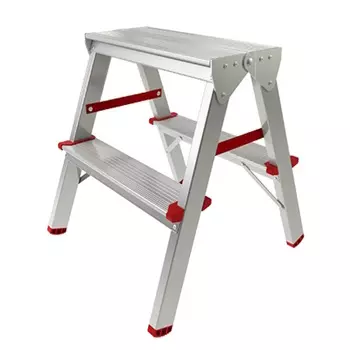 Лестница-стремянка Pro Startul ST9941-02, алюминий, двухсторонняя, 44 см, 2 ступени, 1,9 кг