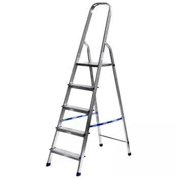 Лестница-стремянка Сибин 38801-5, алюминиевая, 5 ступеней, 103 см