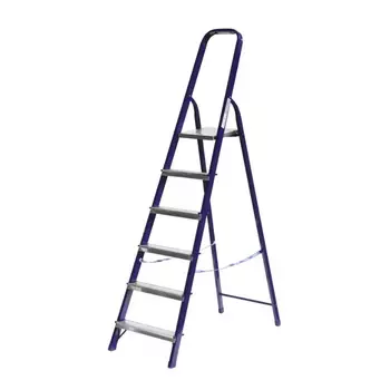 Лестница-стремянка Сибин 38803-06 стальная, 6 ступеней, 124 см