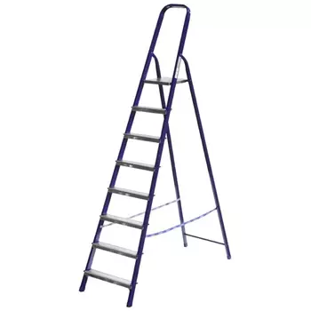 Лестница-стремянка Сибин 38803-08, стальная, 8 ступеней, 166см