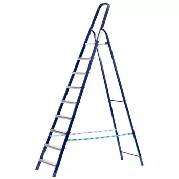 Лестница-стремянка Сибин 38803-10, стальная, 10 ступеней, 208 см