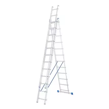 Лестница трехсекционная Сибртех 97822, 3х12 ступеней