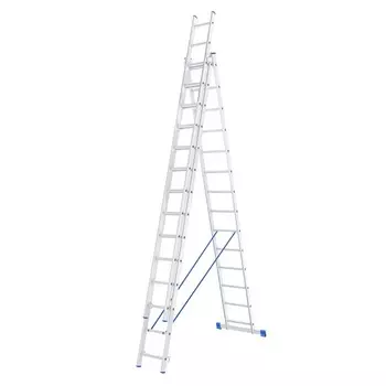 Лестница трехсекционная Сибртех 97824, 3х14 ступеней