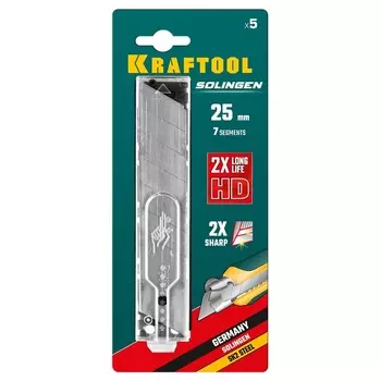 Лезвие сегментированное Kraftool "PRO" 09607-25-S5, 7 сегментов, 25 мм, 5 шт.