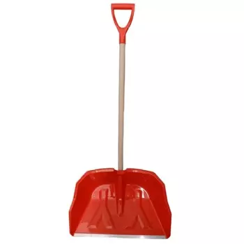 Лопата пластмассовая Snownord с алюминиевой планкой, с деревянным черенком высшего сорта и v-ручкой 100191-3