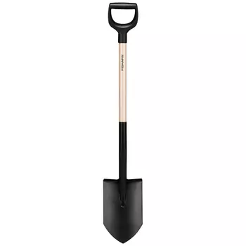Лопата штыковая Fiskars Solid 1066721 с деревянным черенком