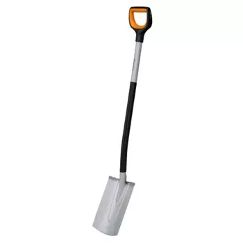 Лопата штыковая Fiskars Xact 1066730, с закругленным лезвием