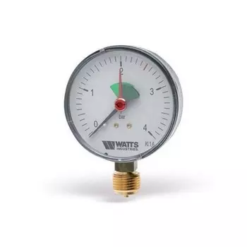 Манометр Watts MHR 03.20.204 (80 мм, 0-4 бар, 1/2")
