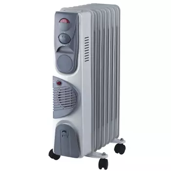 Масляный электрообогреватель с терморегулятором Oasis BB-20Т (9 секций, 2000 вт, площадь обогрева 20 кв.м.)