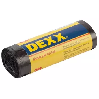 Мешки для мусора Dexx 39150-30, черные, 30л, 30шт