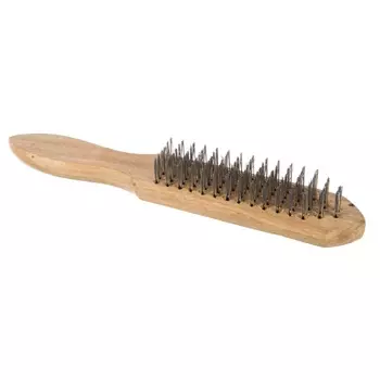 Металлическая 6-рядная щетка Sparta 748265, с деревянной ручкой
