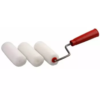 Мини-валик Mirax "Радуга" 0363-10, поролоновый, в наборе 3 шубки + ручка, 40x100мм