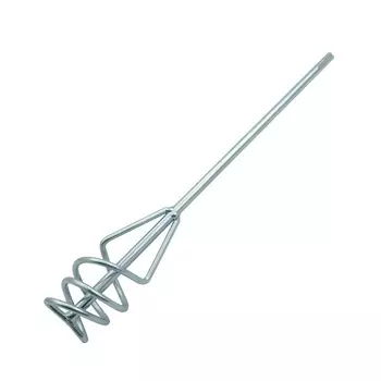 Миксер для песчано-гравийных смесей Denzel 848257, 60 х 400 мм, оцинкованный, хвостовик SDS Plus