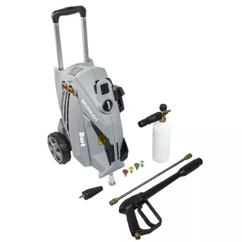 Мойка высокого давления Bort KEX-3500 91278166, 3,4 Квт, 190 бар, 11 л/мин, автостоп, набор аксессуаров 10 шт, индукционный мотор, автоотключение при