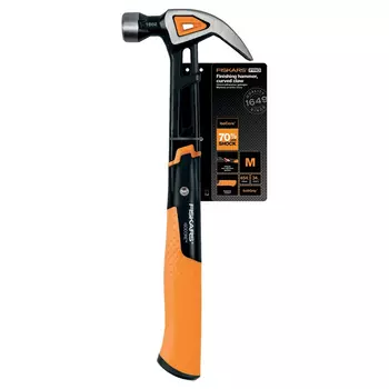 Молоток Fiskars 1027202 с загнутым гвоздодёром M 16/13.5