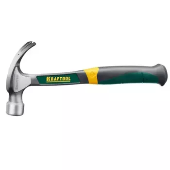 Молоток-гвоздодер Kraftool 20270, цельнометаллический, 560г