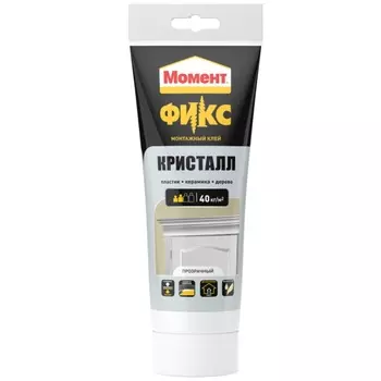 Монтажный клей Момент FIX Кристалл, 185 г 2574393