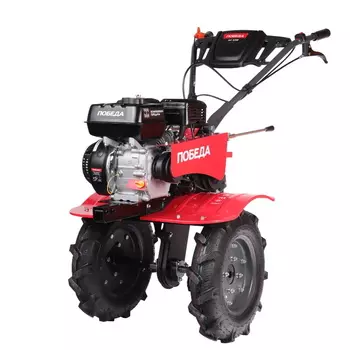 Мотоблок бензиновый с пониженной передачей Победа АК- 23М, 440107026 7лс, чугунный редуктор, 4вперёд/2назад, колеса 4*10