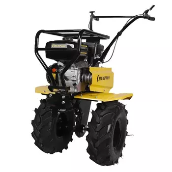 Мотоблок Champion BC8738, 7лс, 3F/1R, 81см, 35см, 6л, 84кг, колеса 19х7.00-8", шкив