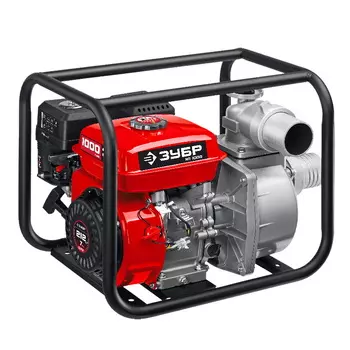 Мотопомпа бензиновая Зубр МП-1000, 1000 л/мин