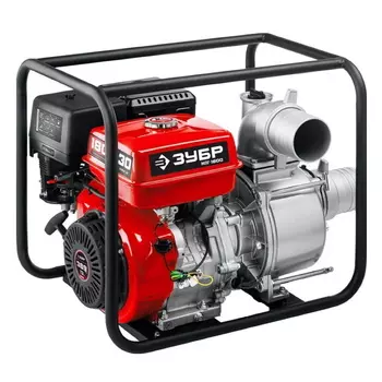 Мотопомпа бензиновая Зубр МПГ-1800, для грязной воды 1800 л/мин