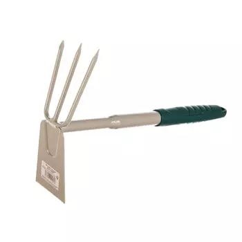 Мотыжка садовая Raco "STANDARD" 4207-53487, прямое лезвие, 3 зубца, 320мм
