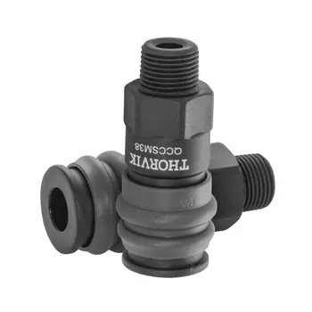 Муфта БРС Thorvik QCCSM38 053642 европейского типа с наружней резьбовой частью BSPT 3/8"