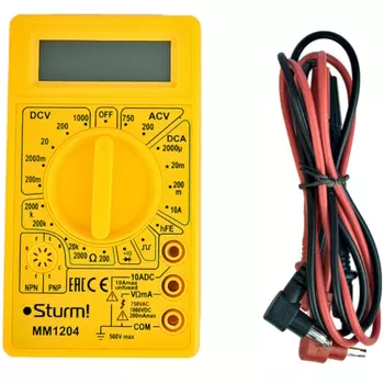 Мультиметр цифровой Sturm MM1204