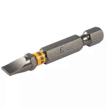 Набор бит Denzel 11660, SL6,0х50, сталь S2, шестигранный профиль, 10шт.
