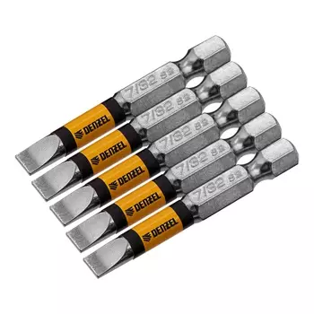 Набор бит Denzel 7711312, SL7/32"x2", 5 шт.