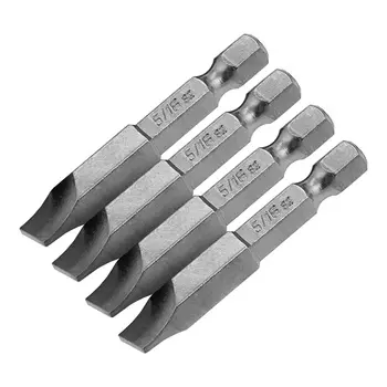 Набор бит Denzel 7711314, SL5/16"x2", 4 шт.