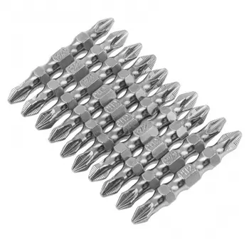 Набор бит Gross PH2-PZ2 11217, 45мм, сталь S2, 10шт