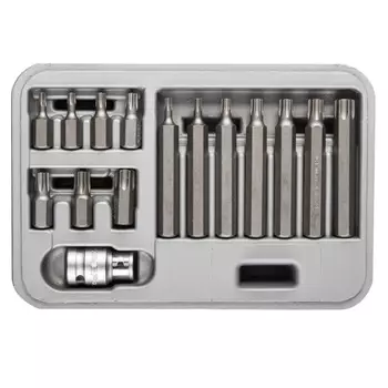 Набор: Биты специальные в пластиковом боксе Зубр 2651-H15_z01, TORX, 15 предметов