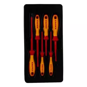 Набор диэлектрических отверток Knipex KN-002012V01, 6 шт.