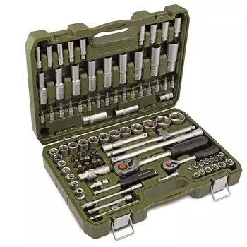 Набор головок и инструмента Дело Техники 620794 (6-гранные, 1/4", 1/2", 94 предмета, вес 7.5 кг, кейс)