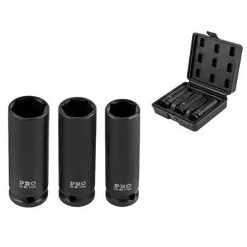 Набор головок Pro Startul PRO-34003, ударные, тонкостенные, 1/2", 6 гр., 3 предмета (17,19,21мм)