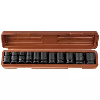 Набор головок торцевых для ударного инструмента Ombra 912411, 1/2"DR, 10-24 мм, 11 предметов