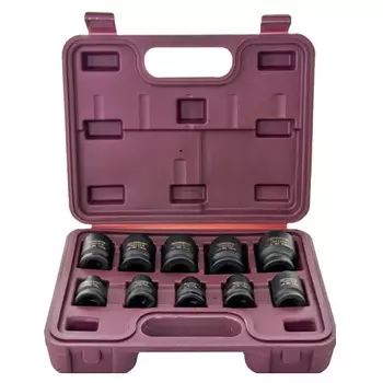 Набор головок торцевых ударных Thorvik ISS01210 053430, 1/2"DR, 10-24 мм, 10 предметов