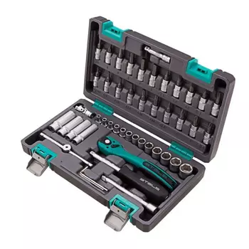 Набор инструмента Stels 1/4", CrV, S2, усиленный кейс, 47шт 14099