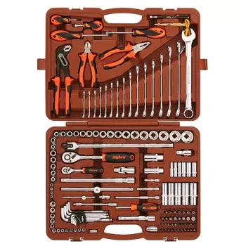 Набор инструмента универсальный Ombra OMT143SL, 1/4", 1/2"DR, 143 предмета