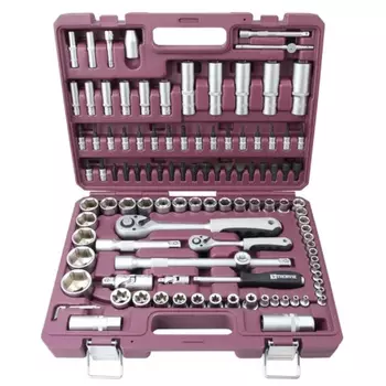 Набор инструмента универсальный Thorvik TS108 054012, 1/4", 1/2"DR, 108 предметов