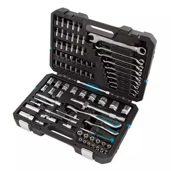 Набор инструментов Gross 14149, 82 пред., 120 зубьев, 1/4", 1/2"