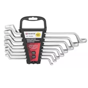Набор ключей гаечных накидных изогнутых серии ARC на держателе Thorvik W2S8PR 052622, 6-22 мм, 8 предметов