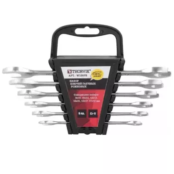 Набор ключей гаечных рожковых серии ARC на держателе Thorvik W1S6PR 052617, 8-19 мм, 6 предметов