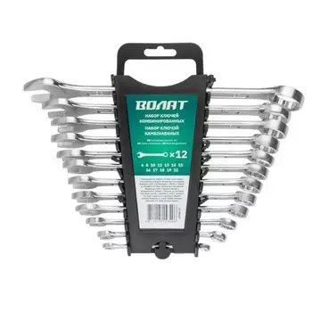 Набор ключей комбинированных Волат 15340-12, 6-22мм, 12 шт.