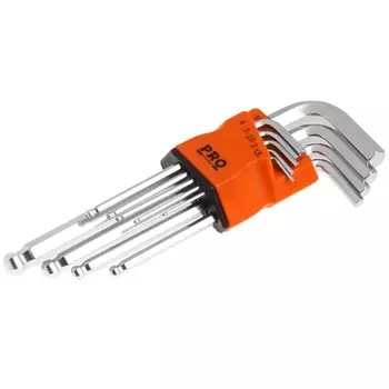 Набор ключей шестигранных длинных STARTUL PRO 1,5-10 мм, 9 шт., с шаром PRO-89209