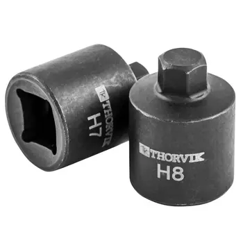 Набор насадок торцевых для обслуживания тормозных механизмов Thorvik ASBS78 053255, 3/8"DR, Н7, Н8, 2 предмета