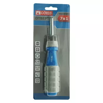 Набор отвертка с битами Союз 1040-09-S7C