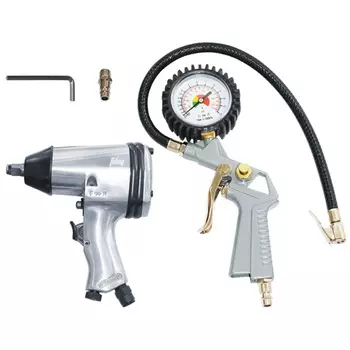 Набор пневмоинструмента Fubag: пневмогайковерт 312 Нм + пневмопистолет для накачки шин 120105